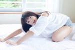 bed blouse open_clothes shinozaki_ai shorts welcome_to_my_ai_land rating:Safe score:0 user:nil!
