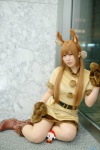 antlers cosplay dress narihara_riku original pantyhose paw_gloves sheer_legwear twintails rating:Safe score:1 user:pixymisa