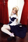 apron asazumi_yuumi blonde_hair choker cosplay dress garter_belt hairband holly maid maid_uniform thighhighs wataridori_ni_yadorigi_wo zettai_ryouiki rating:Safe score:1 user:nil!