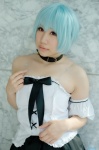 ayanami_rei blue_hair collar corset cosplay miniskirt neon_genesis_evangelion saki skirt rating:Safe score:0 user:nil!