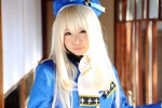 atago_(kantai_collection) beret blonde_hair blouse cosplay itsuki_akira jacket kantai_collection rating:Safe score:1 user:nil!
