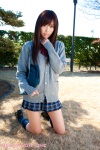 blouse bookbag cardigan inamori_miyu kneesocks pleated_skirt school_uniform skirt rating:Safe score:0 user:nil!