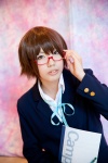 blazer blouse cosplay glasses k-on! looking_over_glasses manabe_nodoka ribbon_tie sou_(iii) rating:Safe score:0 user:pixymisa