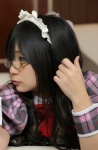 apron blouse chiyoko_5 chocoball costume cuffs glasses hairband waitress waitress_uniform rating:Safe score:0 user:nil!