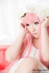 cosplay dress hairband megurine_luka pink_hair saku twintails vocaloid world_is_mine_(vocaloid) rating:Safe score:0 user:nil!