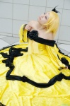 aku_no_musume_(vocaloid) blonde_hair cosplay gown hair_clips kagamine_rin misaki vocaloid rating:Safe score:0 user:nil!