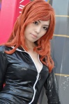 bodysuit cosplay lupin_iii mine_fujiko red_hair tsukishiro_ruka zipper rating:Safe score:0 user:pixymisa