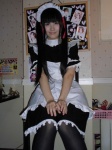 apron black_legwear cosplay hairband kore_ga_watashi_no_goshujin-sama kurauchi_anna maid maid_uniform pantyhose popuri rating:Safe score:0 user:pixymisa