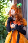 cosplay dress fingerless_gloves gloves orange_hair original tometo_kamu top_hat rating:Safe score:1 user:pixymisa