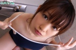 bathroom one-piece_swimsuit ponytail swimsuit wet yamakawa_hiromi rating:Safe score:1 user:nil!