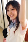 blouse dgc_0877 minagawa_natsumi pleated_skirt school_uniform skirt sweater_vest rating:Safe score:0 user:nil!