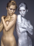body_paint cleavage mitsui_mayu nude seo_akiko sm_sisters rating:Questionable score:8 user:nil!