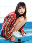 anzu_sayuri flannel_shirt g_idol open_clothes rating:Safe score:1 user:nil!