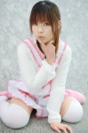 apron blouse cosplay original pantyhose ponytail thighhighs yuu_(ii) rating:Safe score:1 user:nil!