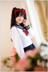 cosplay original orihime pantyhose pleated_skirt sailor_uniform school_girl school_uniform skirt twintails rating:Safe score:0 user:nil!