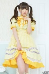 4k-star_174 apron dress dress_lift kneehighs kuyuu_akane twintails rating:Safe score:0 user:nil!