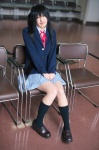 blazer blouse cosplay kneesocks k-on! nakano_azusa narimiya pleated_skirt school_uniform skirt twintails rating:Safe score:2 user:nil!