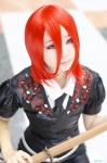 asuka blouse cosplay houseki_no_kuni jumper katana red_hair sword tagme_character tie rating:Safe score:0 user:nil!