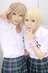aya blonde_hair blouse cosplay pleated_skirt razu school_uniform skirt tagme_character tagme_series rating:Safe score:0 user:nil!