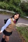 blouse bookbag kayama_rei kneesocks pleated_skirt school_uniform skirt sweater_vest rating:Safe score:0 user:nil!