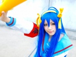 aka_(morimori) blue_hair cosplay hairband hair_ribbons izumi_konata lucky_star megaphone pleated_skirt sailor_uniform school_uniform skirt suzumiya_haruhi suzumiya_haruhi_no_yuuutsu rating:Safe score:0 user:nil!