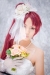 cosplay dress flowers gloves headdress necklace puella_magi_madoka_magica red_hair renge sakura_kyouko rating:Safe score:1 user:pixymisa