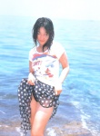 bikini_bottom ocean peek_a_boo polka_dots sato_hiroko skirt skirt_lift swimsuit tshirt rating:Safe score:0 user:nil!