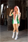 boots choker cosplay dress hairband lucky_star mizutama pantyhose pink_hair takara_miyuki rating:Safe score:4 user:xkaras