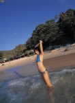 beach bikini cleavage ocean side-tie_bikini swimsuit wet yamasaki_mami rating:Safe score:1 user:nil!