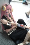 cosplay default_costume headset kiyomichi megurine_luka pink_hair skirt vest vocaloid rating:Safe score:0 user:nil!