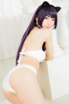animal_ears ass bikini cat_ears choker cosplay gokou_ruri kuro_neko_o_kigae_suru mike ore_no_imouto_ga_konna_ni_kawaii_wake_ga_nai purple_hair swimsuit rating:Safe score:5 user:nil!