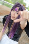 access_time cosplay crossplay elf_ears kamikaze_kaitou_jeanne purple_hair sekka sleeveless_shirt trousers wings rating:Safe score:0 user:nil!