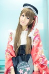 apron blonde_hair cosplay crossplay hairband kimono maid maid_uniform miniskirt nana nao_(otosuki) otoko_no_ko_wa_meido_fuku_ga_osuki!? skirt rating:Safe score:0 user:nil!