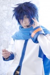 blue_hair coat cosplay crossplay default_costume haiji ice_cream_pop kaito microphone scarf trousers vocaloid rating:Safe score:0 user:nil!