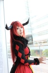 cosplay demon_queen gown horns maoyuu_maou_yuusha megumegu red_eyes red_hair rating:Safe score:0 user:pixymisa