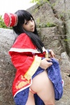 ass blouse cosplay da_qiao hat higurashi_ran miniskirt panties shin_sangoku_musou skirt skirt_lift rating:Safe score:1 user:nil!