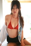 bed bikini_top blouse cleavage dgc_0579 kijima_noriko miniskirt open_clothes pantyhose skirt swimsuit vest rating:Safe score:1 user:nil!