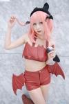 amane_(iii) amulet_devil boots cat_hat cosplay halter_top hinamori_amu pink_hair shorts shugo_chara! tail thighhighs twintails wings rating:Safe score:1 user:nil!