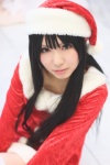 akiyama_mio cosplay dress k-on! rinami santa_costume stocking_cap thighhighs rating:Safe score:1 user:nil!