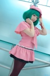 beret bow cosplay dress green_hair koharu macross macross_frontier pantyhose ranka_lee rating:Safe score:2 user:pixymisa