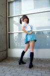 ass blouse cosplay idolmaster kneesocks pleated_skirt school_uniform shino_kei skirt takatsuki_yayoi tie twintails rating:Safe score:1 user:nil!