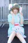 aihara_sakuto animal_ears apron cosplay dog_ears sengoku-shi socks unose_yuzu yukata rating:Safe score:0 user:nil!