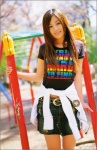 denim idol_a_gogo miniskirt natsukawa_jun skirt sweater tshirt rating:Safe score:1 user:nil!