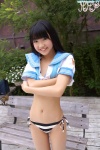 bikini sailor_uniform school_uniform shiina_momo shirt_lift side-tie_bikini swimsuit rating:Safe score:0 user:nil!