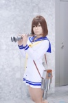bonoculars cosplay himukai_asuka kantai_collection pantyhose sailor_dress sheer_legwear yukikaze_(kantai_collection) rating:Safe score:1 user:nil!
