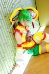 cosplay detached_sleeves dragon_kid green_hair headdress huang_pao-lin mikuro shorts thighhighs tiger_&_bunny rating:Safe score:0 user:pixymisa