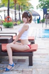 bikini hairbow heo_yun_mi high_heels sleeveless_shirt swimsuit rating:Safe score:4 user:mock