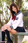 bookbag kanaki_ayako kneesocks pleated_skirt sailor_uniform school_uniform skirt sock_pull rating:Safe score:0 user:nil!