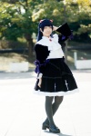 black_legwear bows cosplay dress gokou_ruri hairband ore_no_imouto_ga_konna_ni_kawaii_wake_ga_nai pantyhose pink_eyes purple_hair scarf_tie takanashi_maui rating:Safe score:1 user:pixymisa