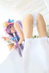 amatsuka_miyu ass bathroom bathtub cosplay glasses hat one-piece_swimsuit patchouli_knowledge purple_hair swimsuit thighhighs touhou rating:Safe score:7 user:nil!